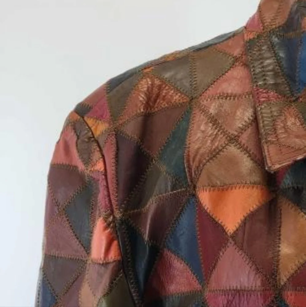Gordon & Ferguson Co. Field and Stream leather patchwork vintage jacket - Picture 7 of 14